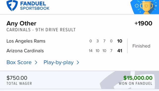 Verified winning bet slip